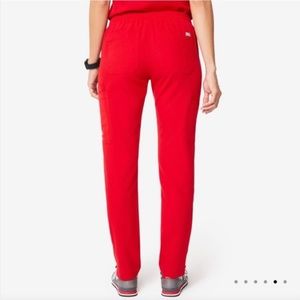 Red Yola Figs Scrub Bottom M Long